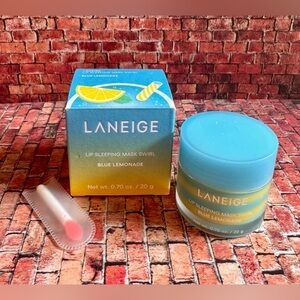 LANEIGE Blue Lemonade Lip Sleeping Mask Swirl Brand New